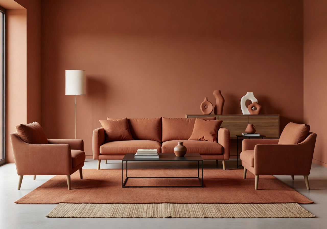 Kenay Home warm terracotta modern home staging
